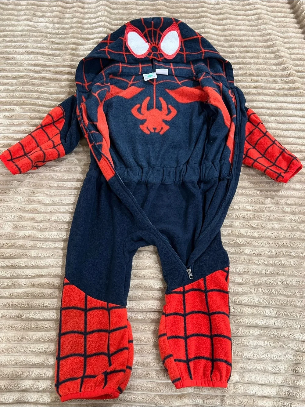 Cuddle Club Marvel Spider-Man Fleece Onesie/Costume | Blue/Red Size 3T Unisex